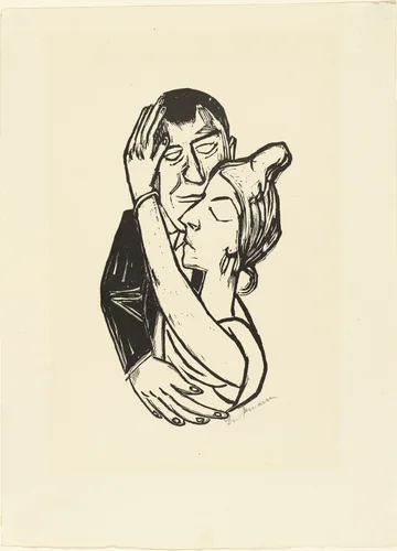 Dancing (Tanzende) from the second Ganymede-Portfolio (zweite Ganymed-Mappe) by Max Beckmann, print, 1922