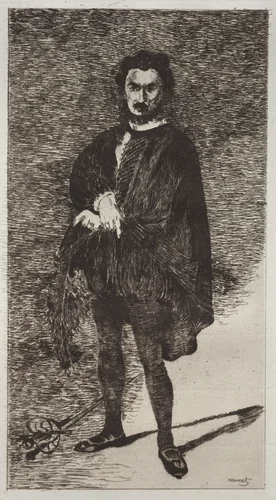 The Tragic Actor by Edouard Manet, print, 1866