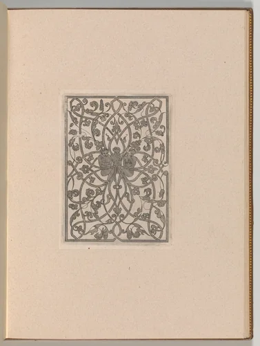 Copies after the 'Livre contenant passement de moresques' (plate 8) by Jacques Androuet du Cerceau, book, 1800-1900