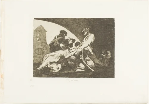 Nor do these, plate eleven from The Disasters of War by Francisco José de Goya y Lucientes, print, 1810-1815