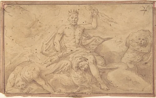 Drawings of the Zodiac by anonymous, drawing, 1500-1600