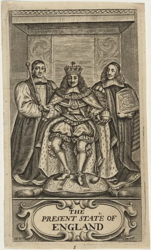 Title Page to The Edward Chamberlayne, The Present State of England by William Faithorne, print, 1616-1691