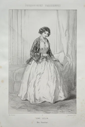 Une Lélia by Paul Gavarni, print, 1824-1866