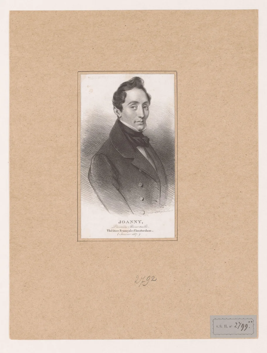 Portret van Joanny by anonymous, print, 1837