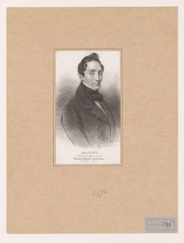 Portret van Joanny by anonymous, print, 1837