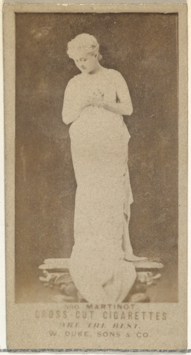 Card Number 590, Sadie Martinot, from the Actors and Actresses series (N145-3) issued by Duke Sons & Co. to promote Cross Cut Cigarettes by W. Duke, Sons & Co., photograph, 1880-1889