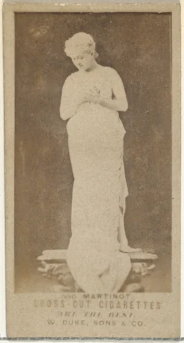 Card Number 590, Sadie Martinot, from the Actors and Actresses series (N145-3) issued by Duke Sons & Co. to promote Cross Cut Cigarettes by W. Duke, Sons & Co., photograph, 1880-1889