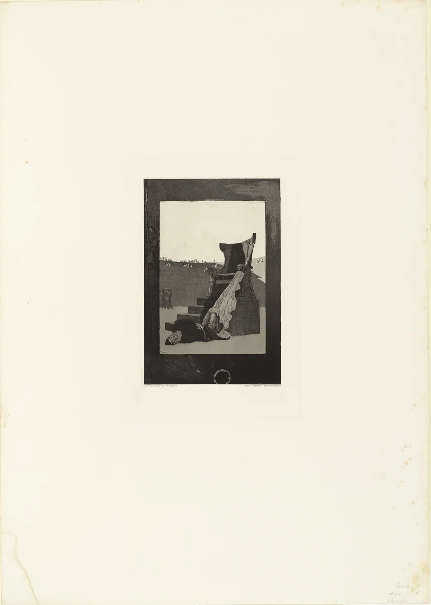 Herod (Herodes) (plate 6) from the portfolio On Death, Part I, Opus XI (Vom Tode, Erster Teil, Opus XI) by Max Klinger, print, 1885