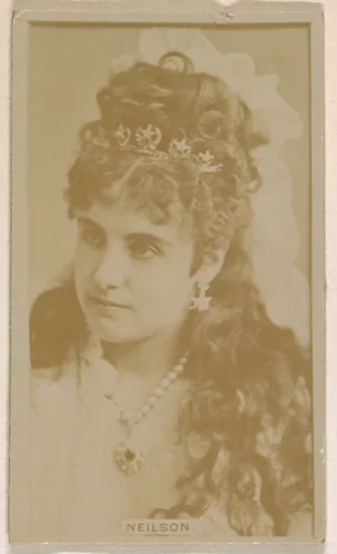 Miss Neilson, from the Actresses series (N245) issued by Kinney Brothers to promote Sweet Caporal Cigarettes by Kinney Brothers Tobacco Company, photograph, 1890