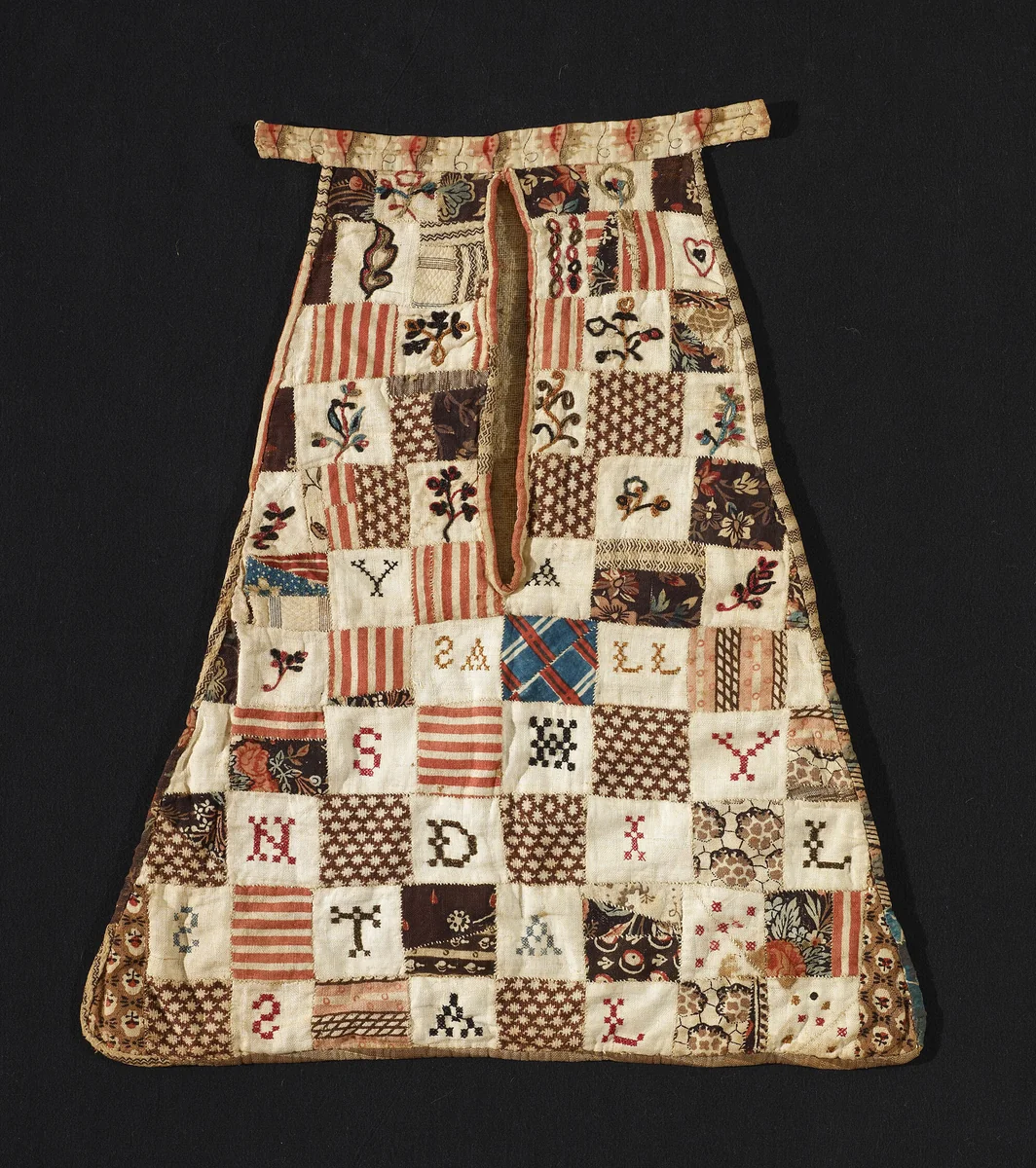 Pocket by Sally Standish, textile, 1790-1810