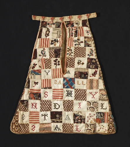 Pocket by Sally Standish, textile, 1790-1810