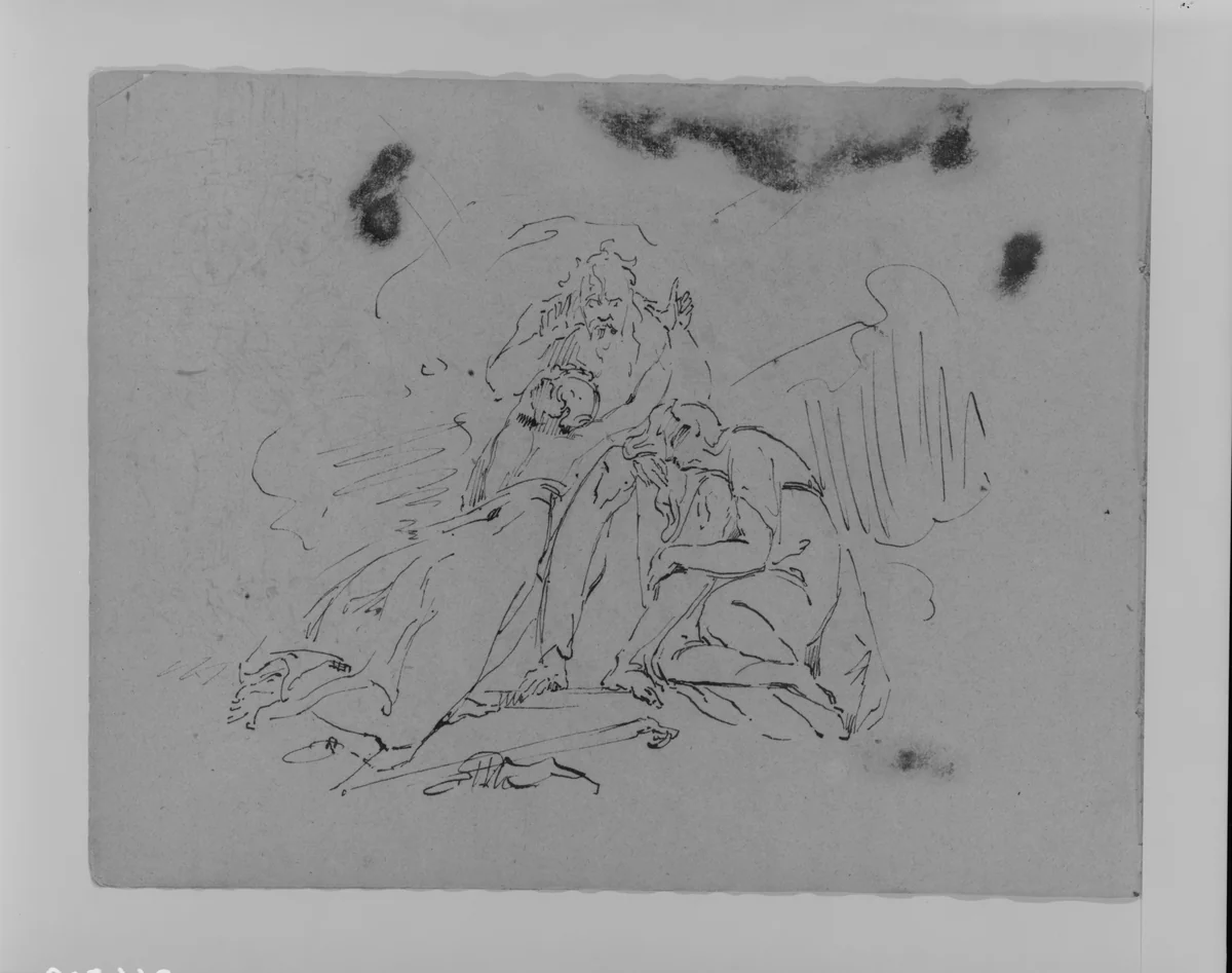 (From Sketchbook) by Thomas Sully, artwork, 1810-1820