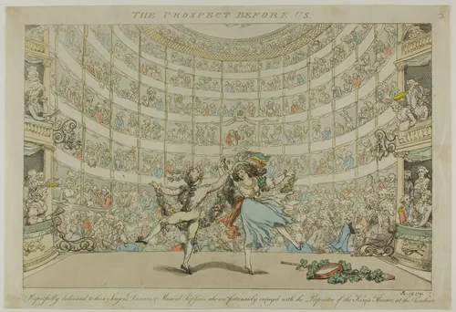 The Prospect Before Us by Thomas Rowlandson, print, 1791