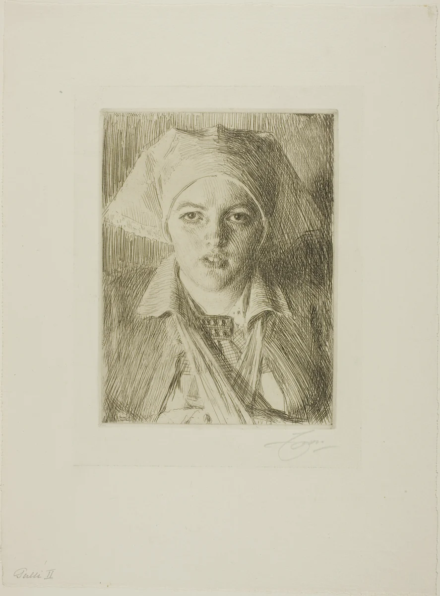 Gulli II by Anders Zorn, print, 1918