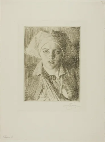 Gulli II by Anders Zorn, print, 1918