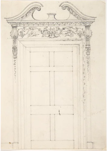 Design for a Doorway by anonymous, drawing, 1800-1850