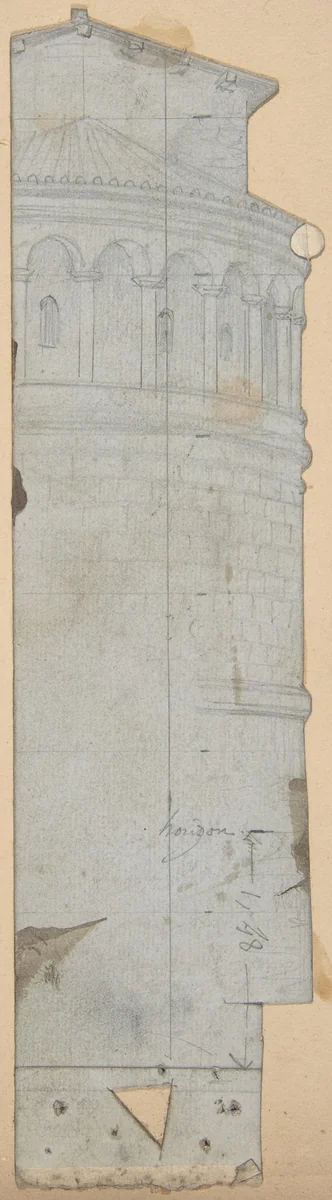 Design for a Stage Set at the Opéra, Paris by Eugène Cicéri, drawing, 1830-1890