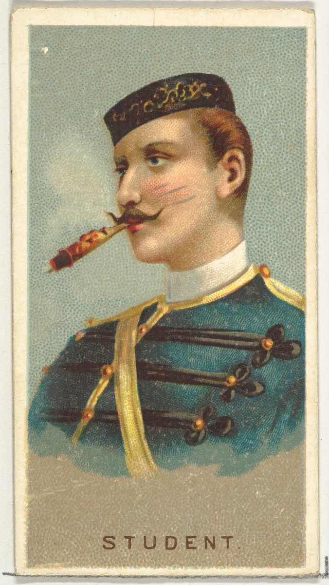 Student, from World's Smokers series (N33) for Allen & Ginter Cigarettes by Allen & Ginter, print, 1888