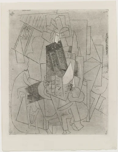Man with Dog (L'Homme au chien) by Pablo Picasso, print, 1915