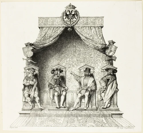 The Four Magistrates of Besançon by Jean-Auguste-Dominique Ingres, print, 1825