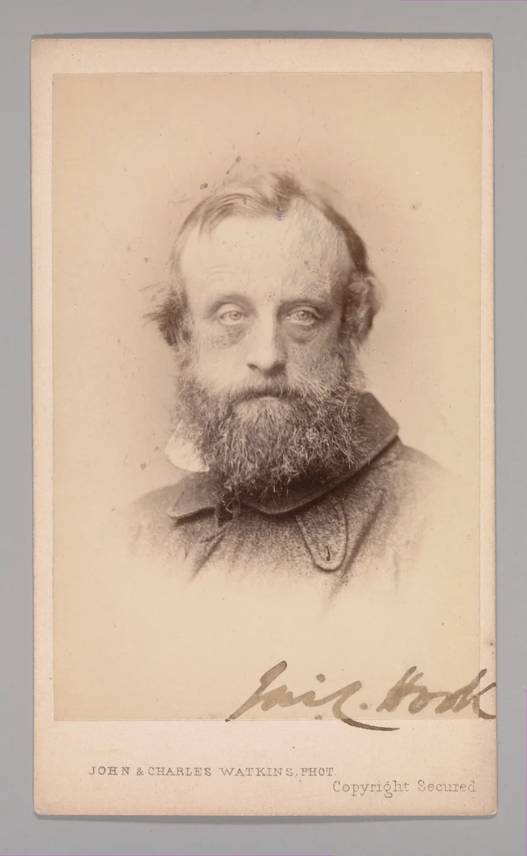 [James Clarke Hook] by John and Charles Watkins, photograph, 1860-1869