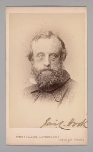 [James Clarke Hook] by John and Charles Watkins, photograph, 1860-1869