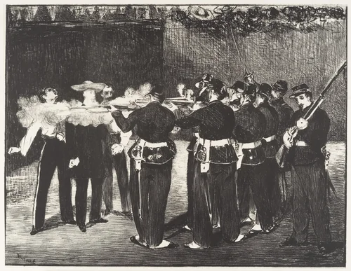 The Execution of Maximilian by Edouard Manet, print, 1868-1884