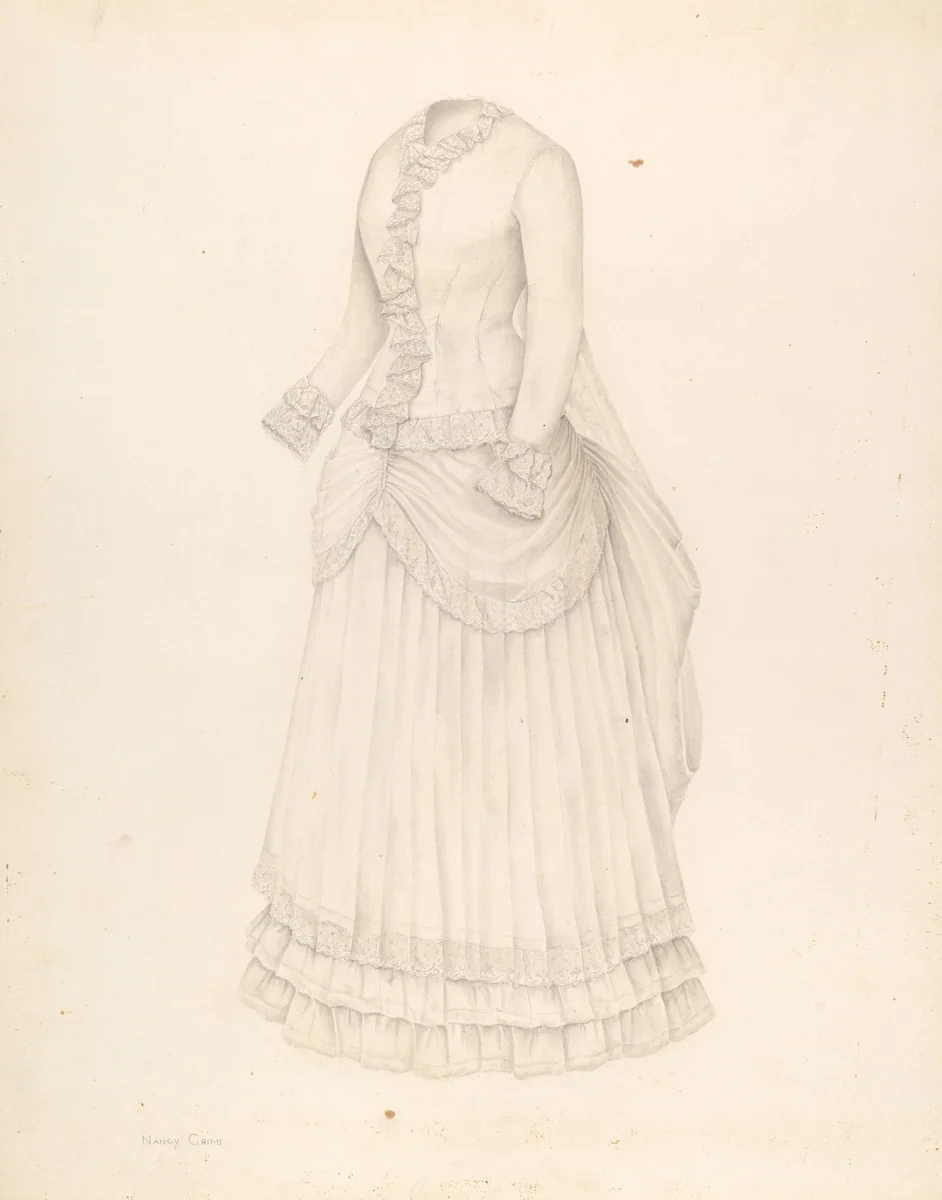 Wedding Dress by Nancy Crimi, index of american design, 1939