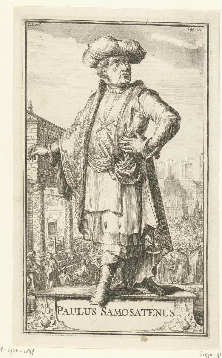 Portret van Paulus Samosatenus by Romeyn de Hooghe, print, 1701