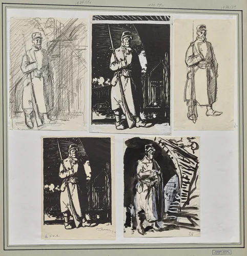 Le G.V.C. by Auguste Louis Lepère, drawing, 1914