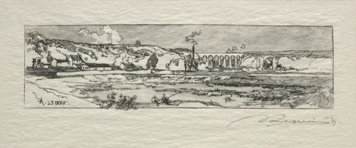 Etang d'Issy les Moulineaux by Auguste Louis Lepère, print, 1870-1918