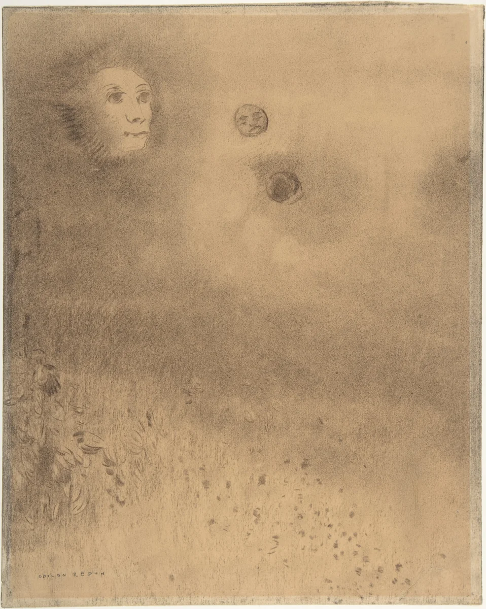 Hallucinations by Odilon Redon, drawing, 1850-1916