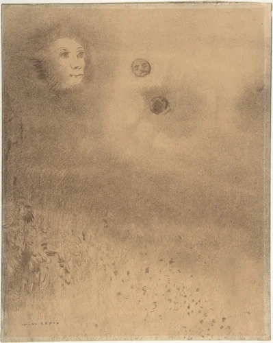 Hallucinations by Odilon Redon, drawing, 1850-1916