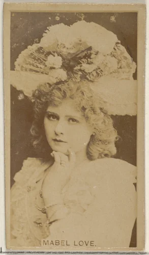 Mabel Love, from the Actors and Actresses series (N45, Type 8) for Virginia Brights Cigarettes by Allen & Ginter, photograph, 1885-1891