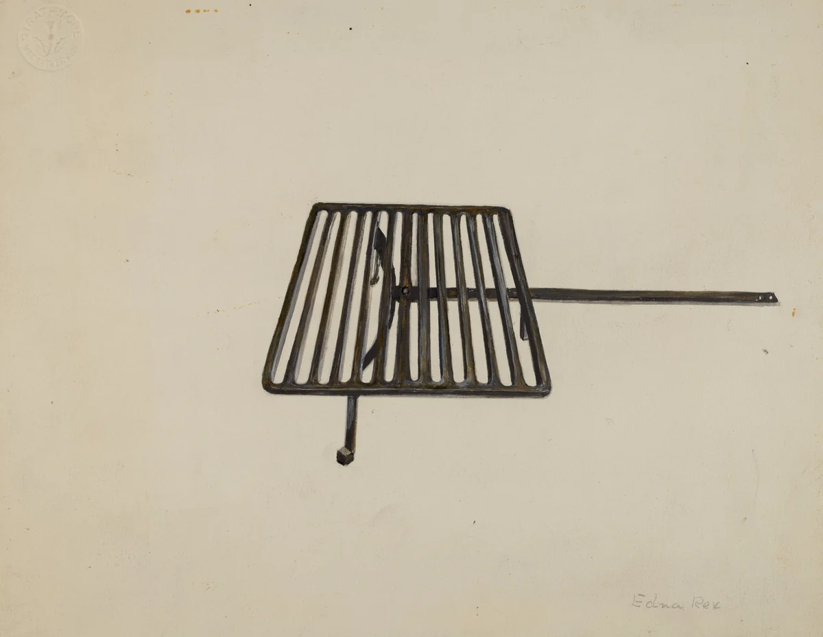 Kitchen Broiler by Edna Crenshaw Rex, index of american design, 1937