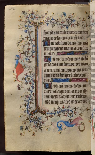 Hours of Charles the Noble, King of Navarre (1361-1425): fol. 231v, Text by Master of the Brussels Initials and Associates, book, 1400-1410