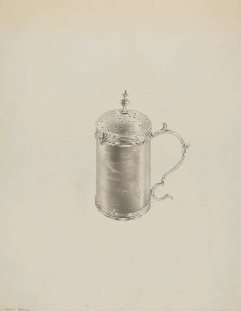 Silver Caster by Hester Duany, index of american design, 1938