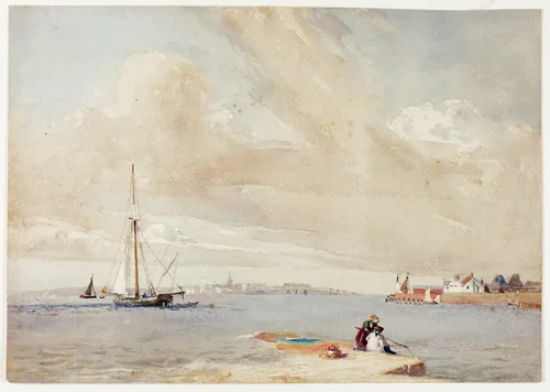 Birkenhead from Herculaneum Potteries by Eliot Thomas Yorke, painting, 1834-1885
