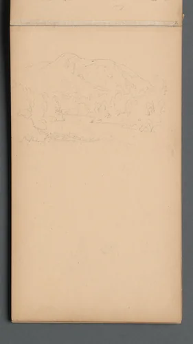 Sketchbook, page 08: Carter Mountian (?) by Sanford Robinson Gifford, book, 1859