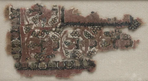 Fragment of the Corner of a Tunic by Unknown, textile, 400-699