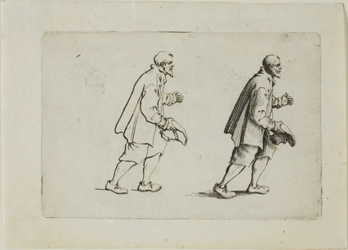 The Greeting Peasant, from The Caprices by Jacques Callot, print, 1617-1627