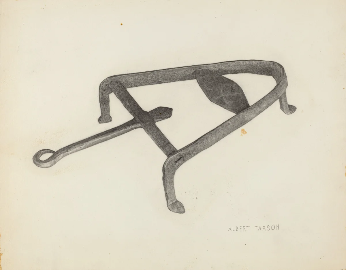 Flat Iron Holder by Albert Taxson, index of american design, 1939