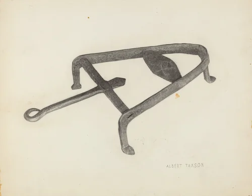 Flat Iron Holder by Albert Taxson, index of american design, 1939