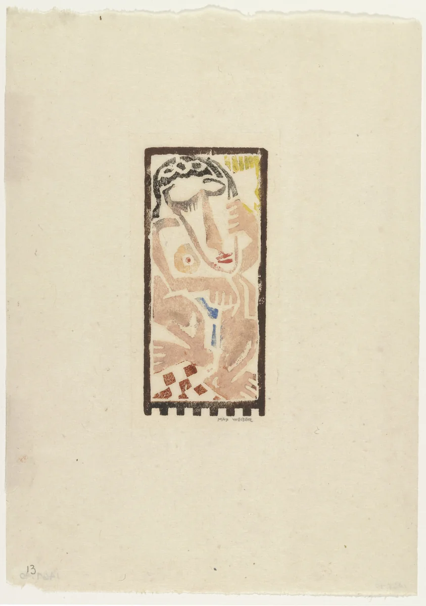 Dancing Figure by Max Weber, print, 1919