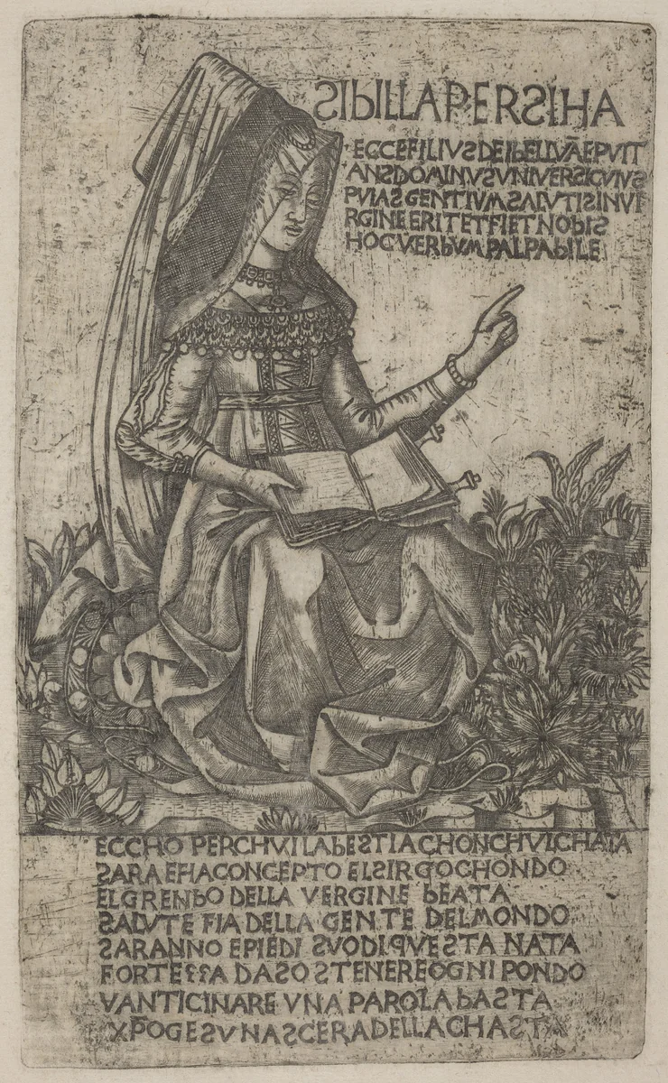 Persian Sibyl by Baccio Baldini, print, 1400-1449