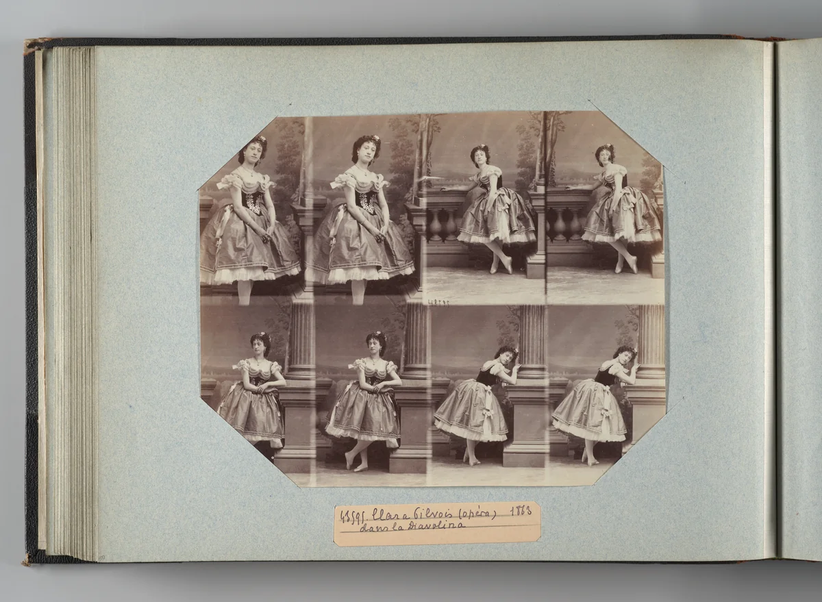 Clara Pilvois dans la Diavolina by André Adolphe-Eugène Disdéri, photograph, 1863