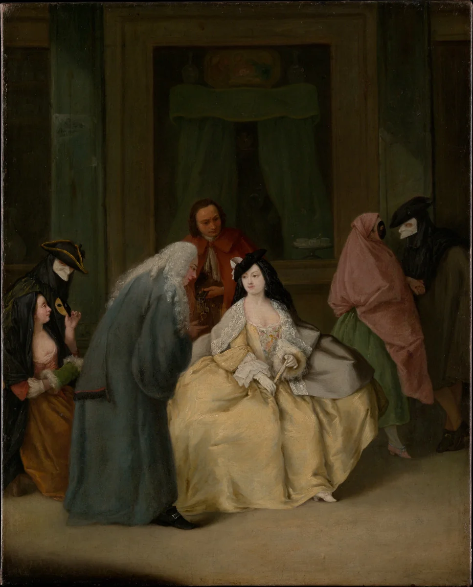The Meeting by Pietro Longhi, painting, 1746