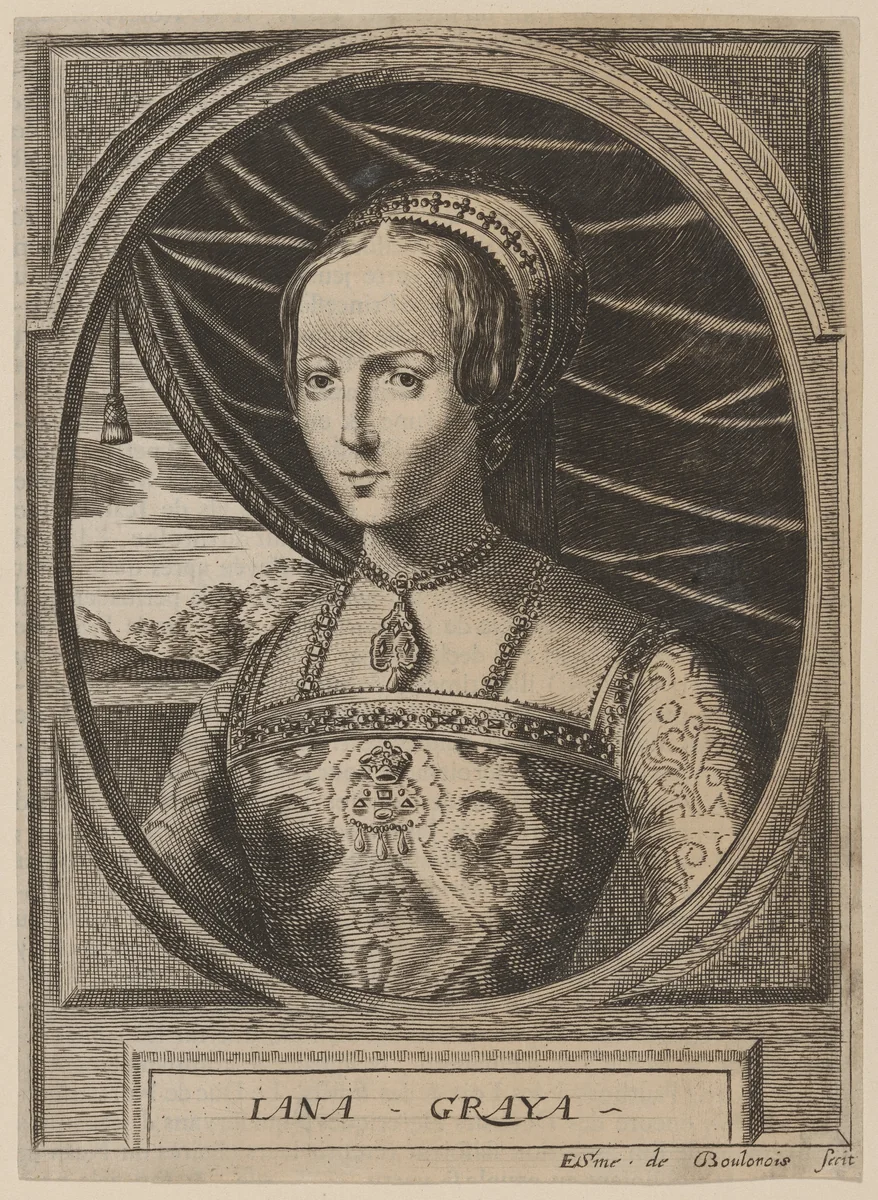 Lady Jane Gray by Esme de Boulonois, print, 1602-1742
