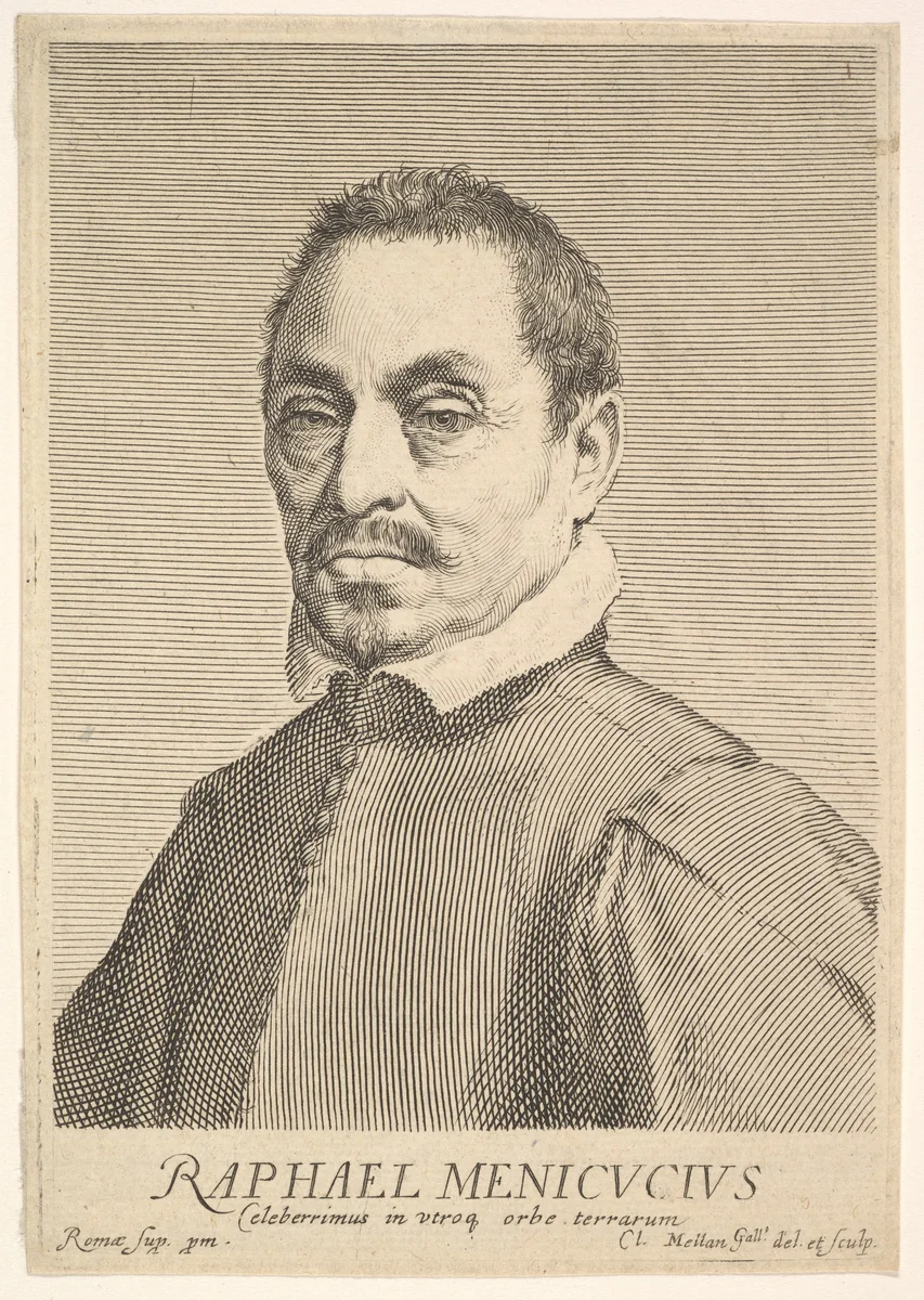Raffaello Menicucci by Claude Mellan, print, 1624-1636