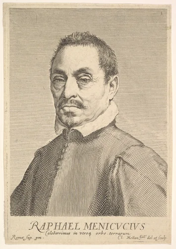Raffaello Menicucci by Claude Mellan, print, 1624-1636